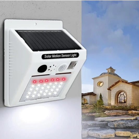 Alarm Sound Security Solar Lamp with Motion Detector & Remote Control