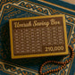Wooden Umrah Saving Box - Rs.210,000 Goal Money Box | Aum Mart