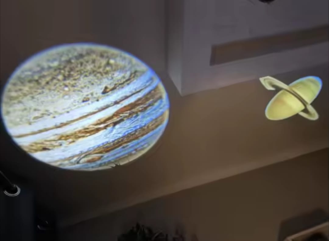 USB Power 3 Color Moon Lamps | 360° Rotatable LED Night Light