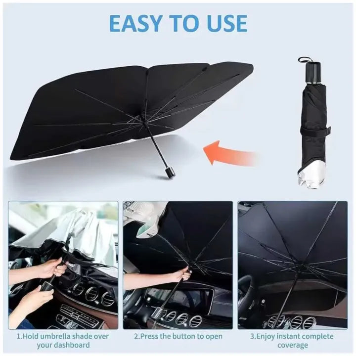 Premium Car Windshield Sun Shade Umbrella