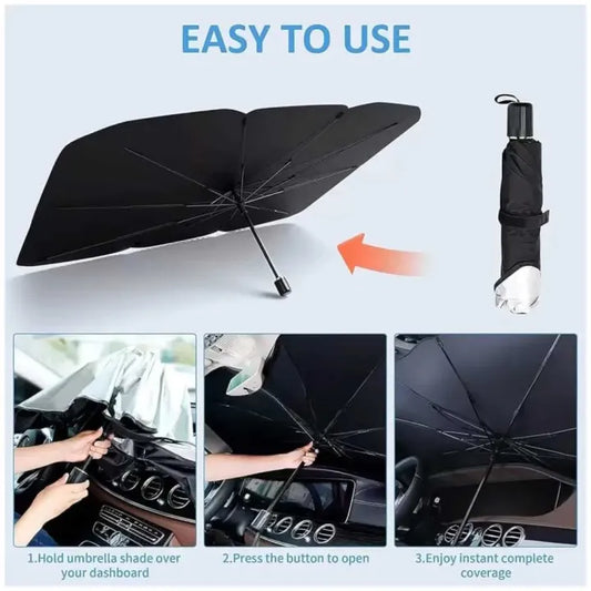 Premium Car Windshield Sun Shade Umbrella